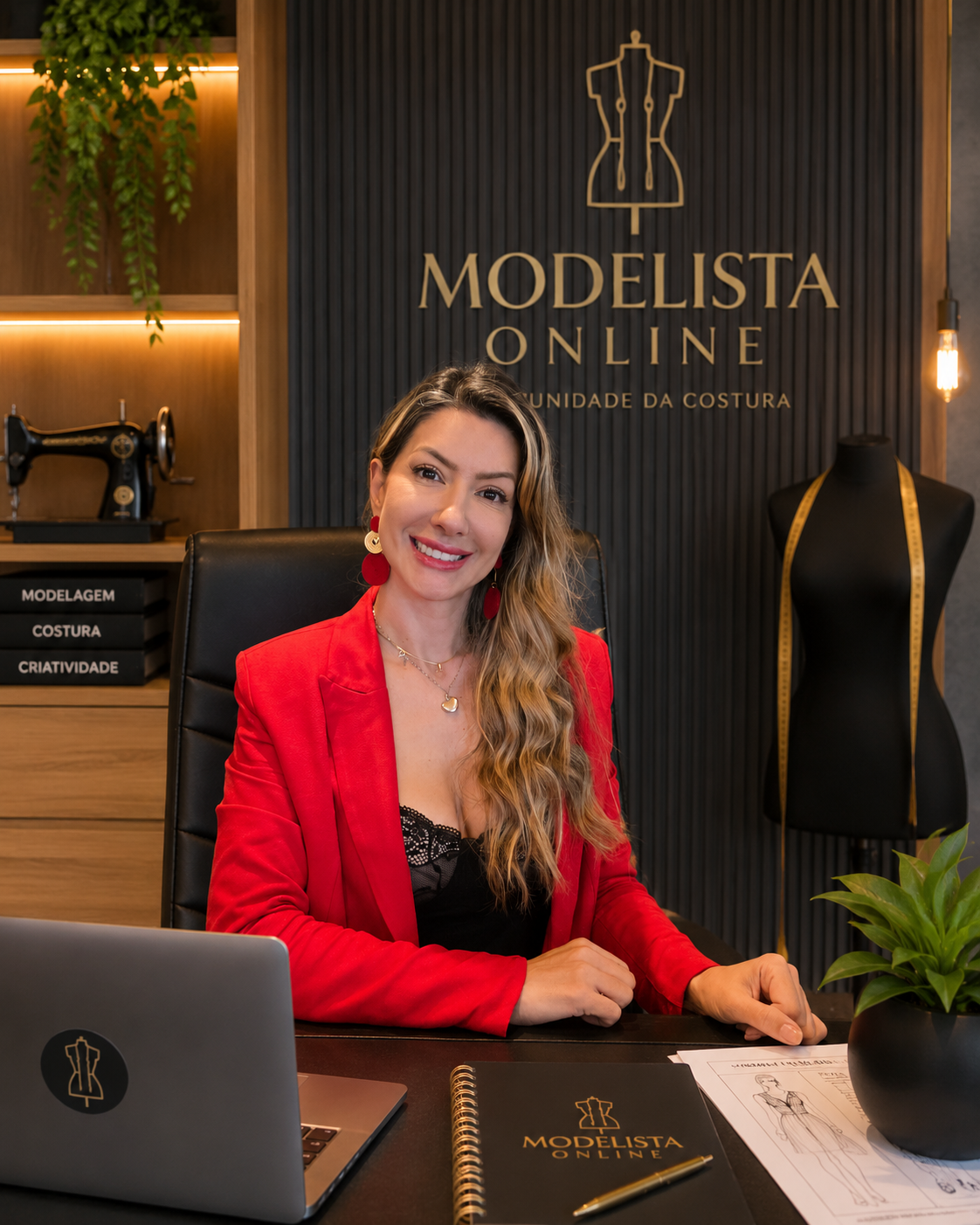 Cheila, modelista com mais de 20 anos de experiência